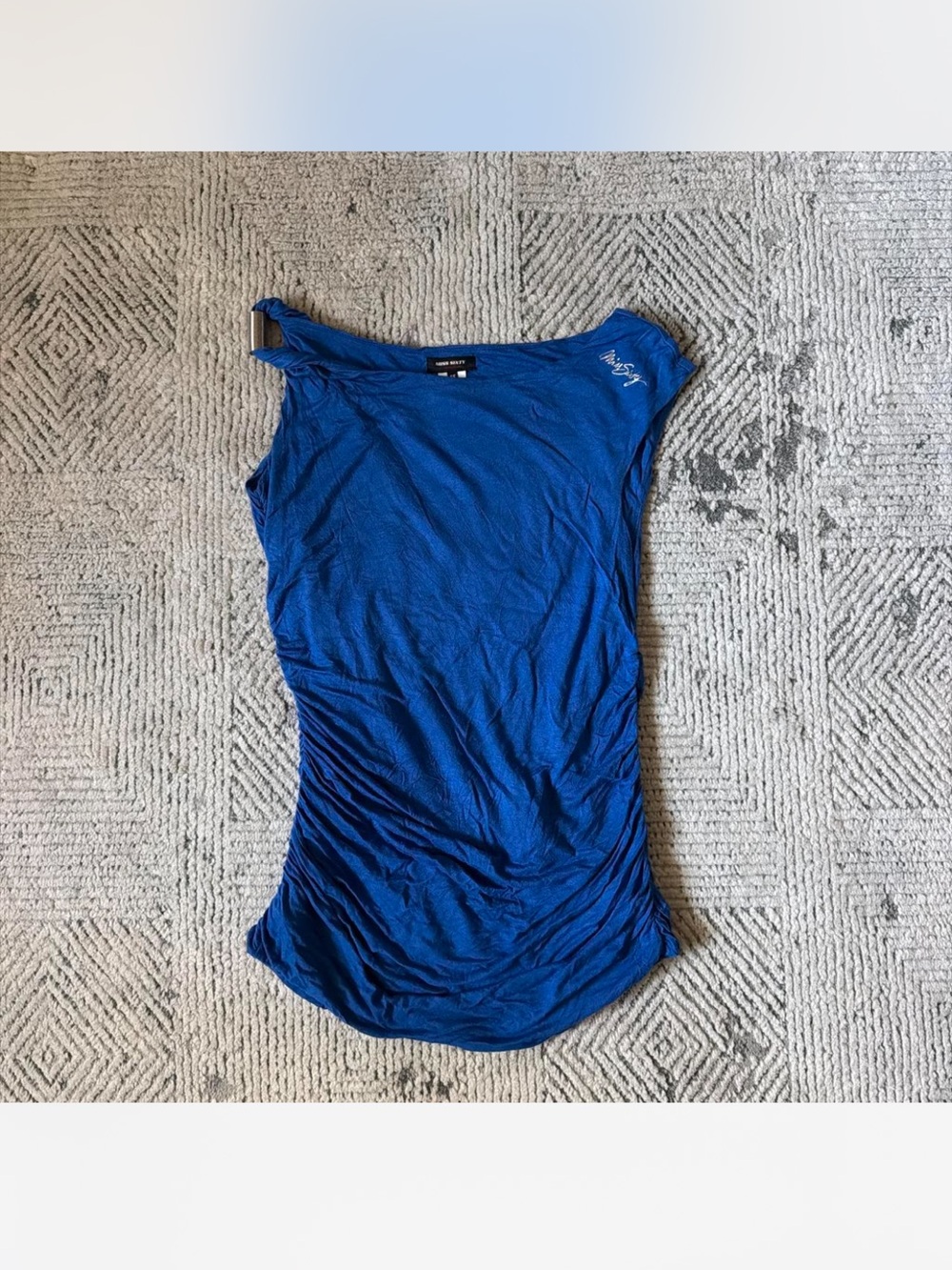 Miss Sixty Blue Ruched Top